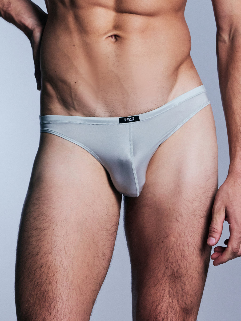 Men's Glossy Bikini Briefs | Lightweight Sheen | NOEXIT