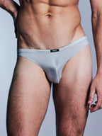 Men's Glossy Bikini Briefs | Lightweight Sheen | NOEXIT