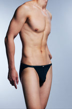 Men's Sheer Stripe Micro Sport Briefs | Second Skin Fit | NOEXIT