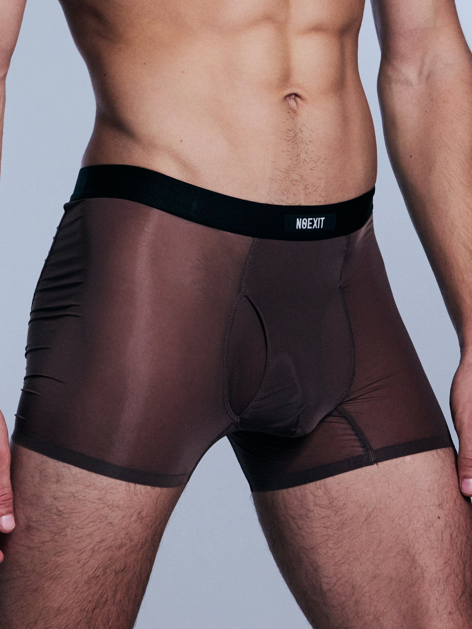 Men's Sheer Mesh Boxer Briefs | Longer Leg Fit | NOEXIT