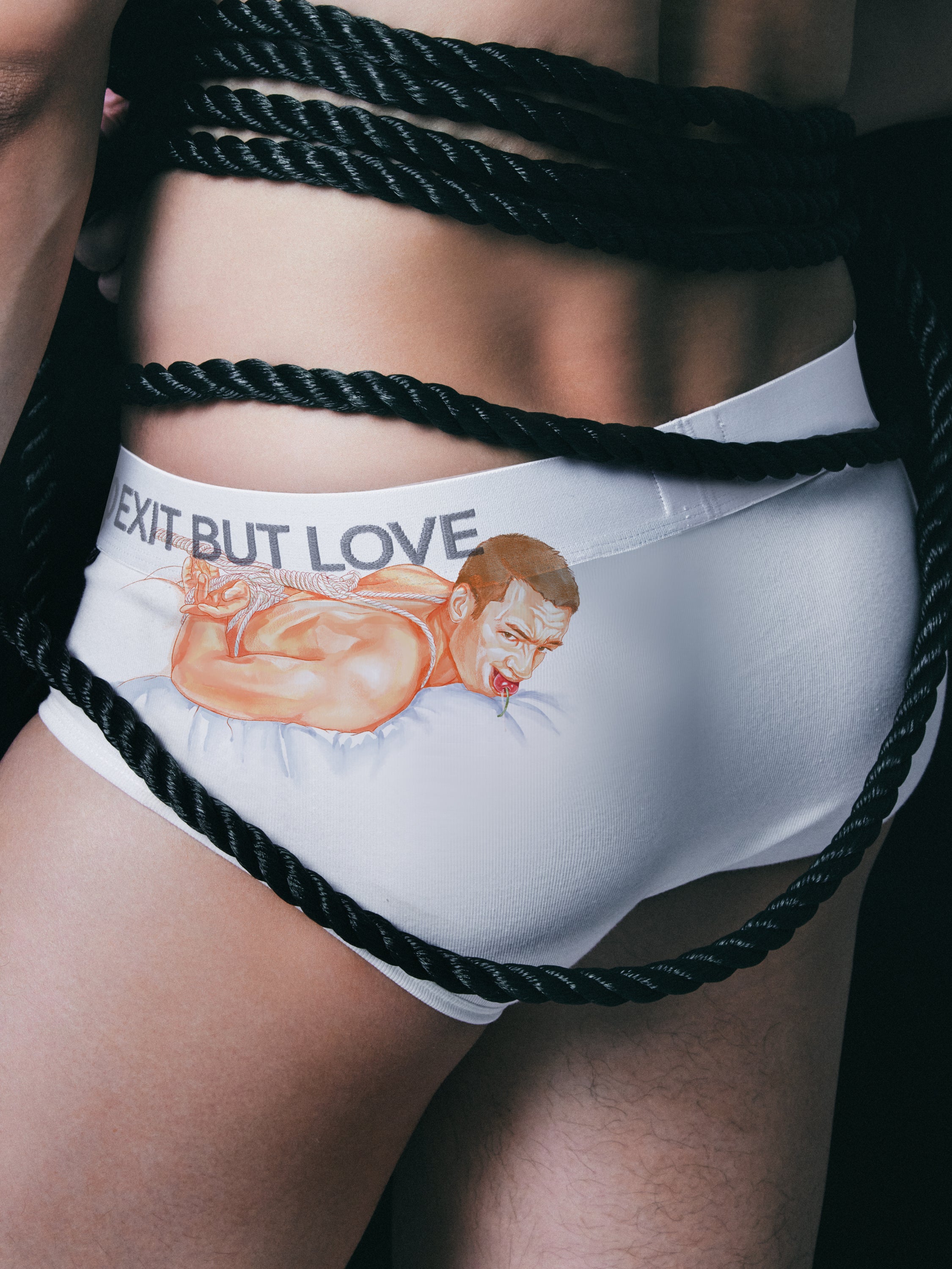 PATTERN COTTON BRIEFS | NO EXIT BUT LOVE