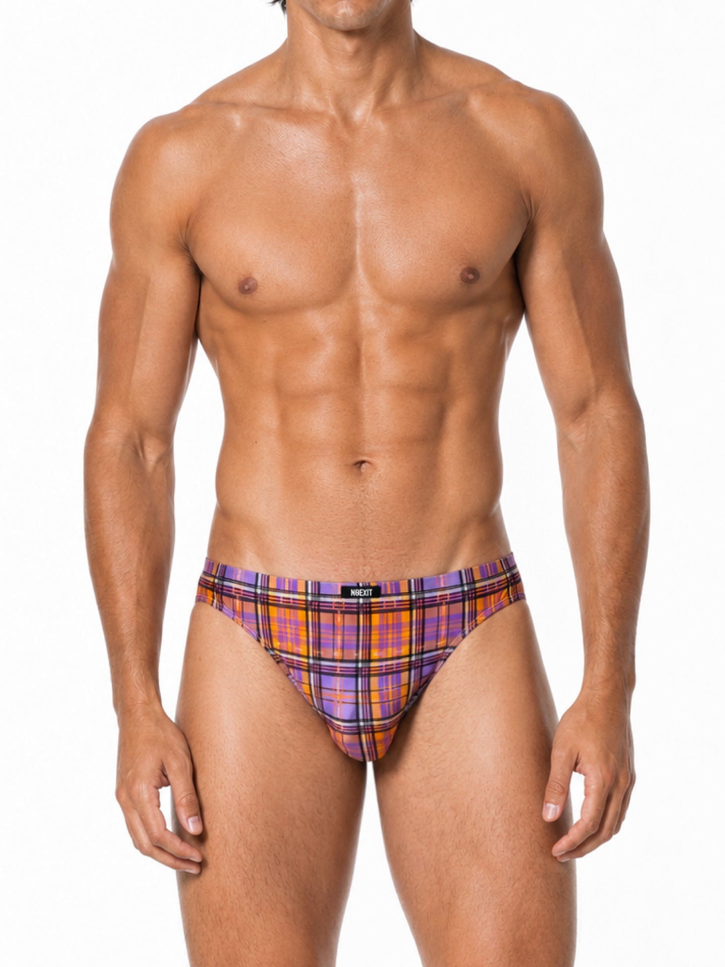 Men's Glossy Monogram Bikini Briefs | Signature Print | NOEXIT
