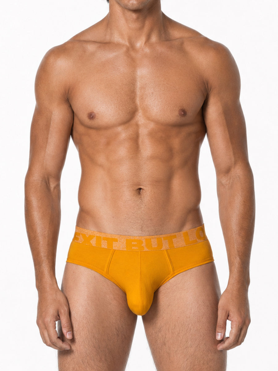 Men's Cotton Classic Briefs | Everyday Comfort | NOEXIT - Cheddar Orange