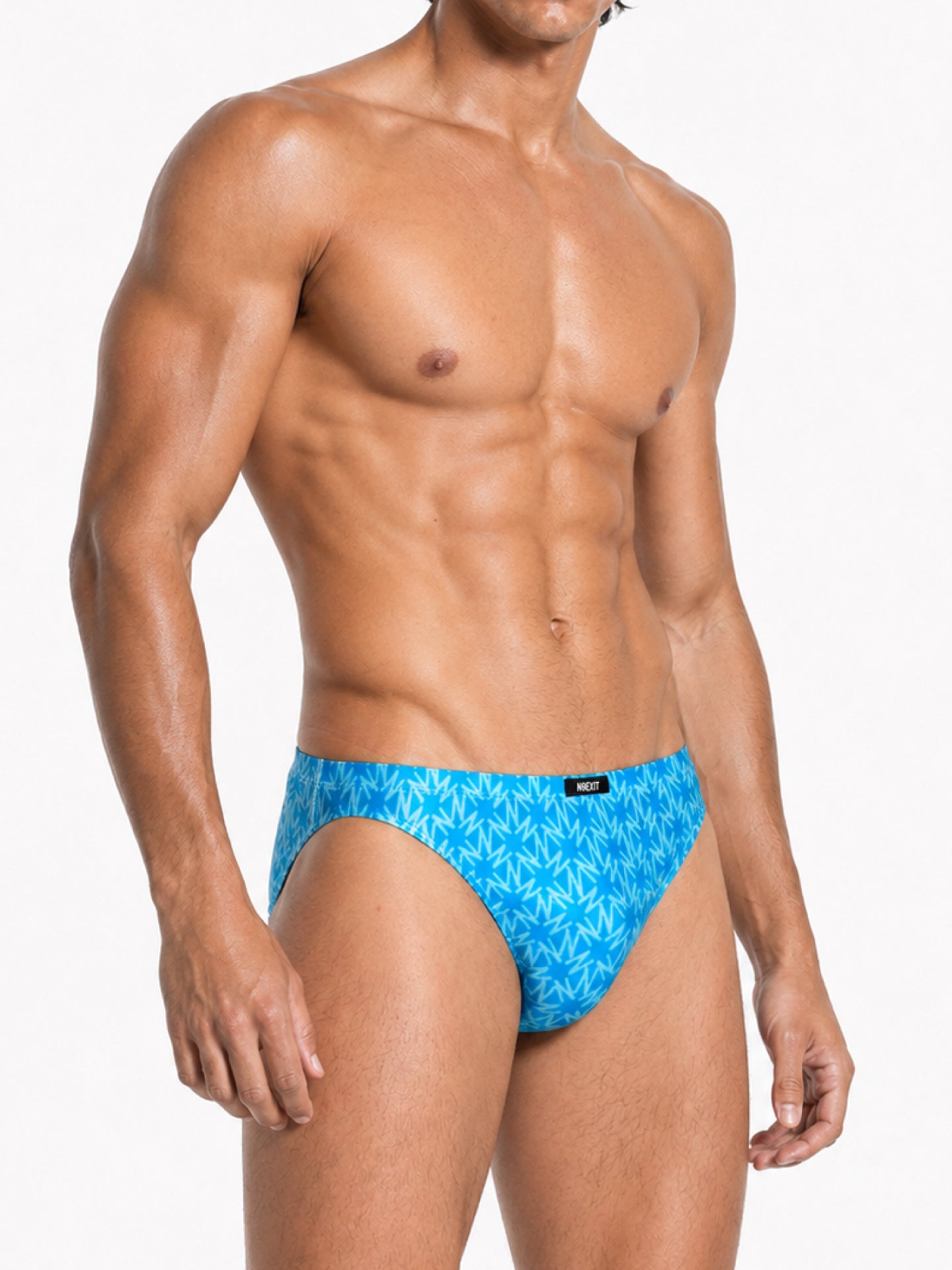 Men's Glossy Monogram Bikini Briefs | Signature Print | NOEXIT