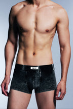 Men's Denim Effect Trunk Briefs | Cotton Stretch | NOEXIT