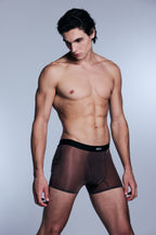 Men's Sheer Mesh Boxer Briefs | Longer Leg Fit | NOEXIT